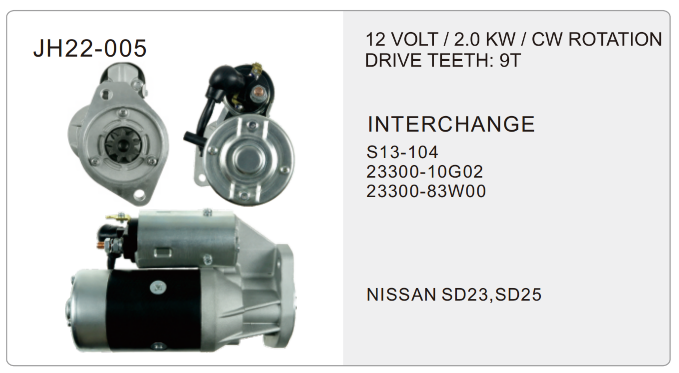 truck starter- JH22-005-X