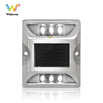 LED reflector solar powered pavement road stud
