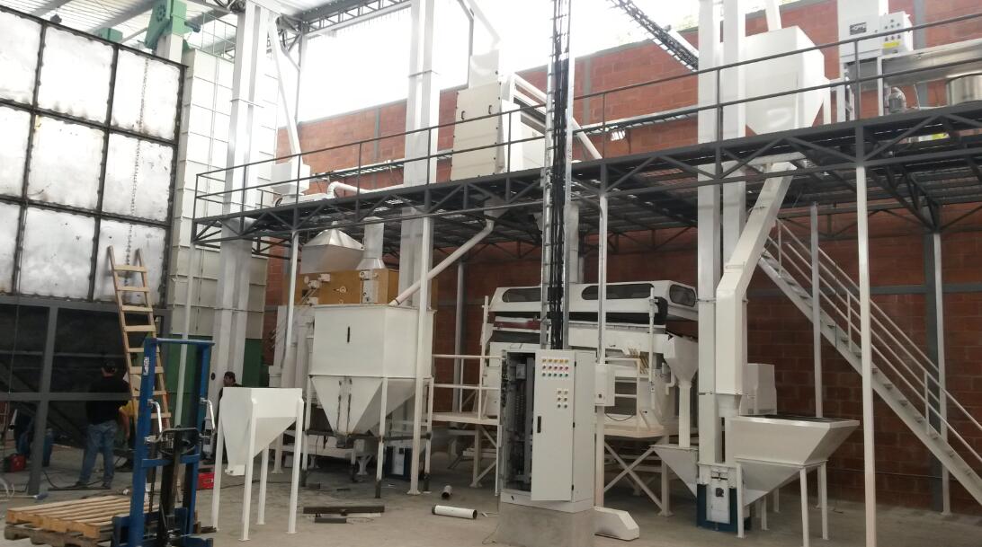 paddy seed processing line in Ecuador 1