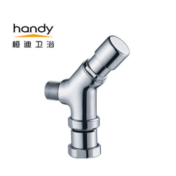 Hand Press Type Flush Valve in Toilet