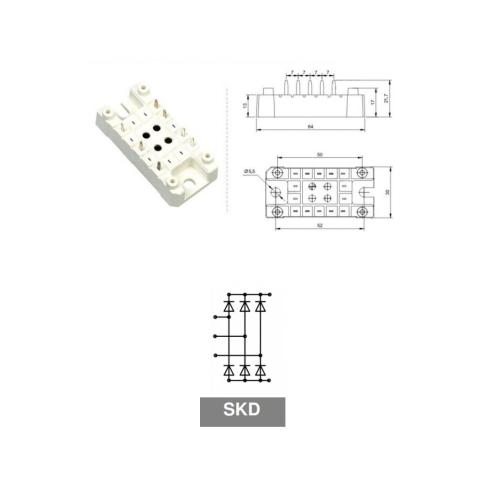 1600V 83A SKD83-16 power bridge rectifier