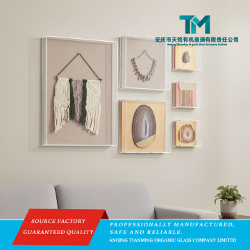 Vierkant helder aangepast bureaublad acrylframe