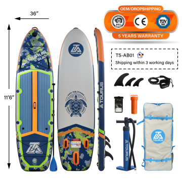 TOURUS China Factory OEM Inflatable Paddle Board SUP Inflatable Fishing Board