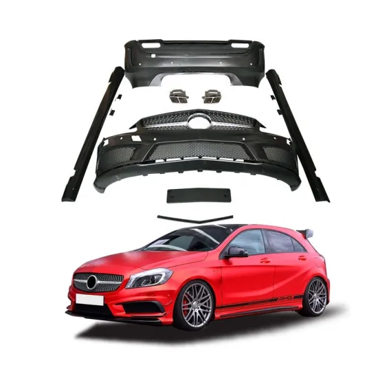 GBT Upgrade Bodykit for Mercedes-Benz A45 A W176 Facelift Front Bumper Grille