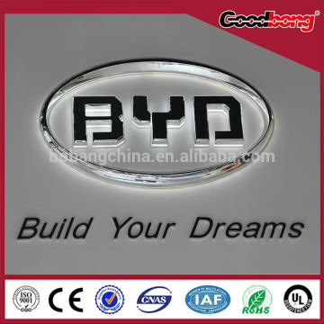 vacuum coating car logo/ backlit car logo with names