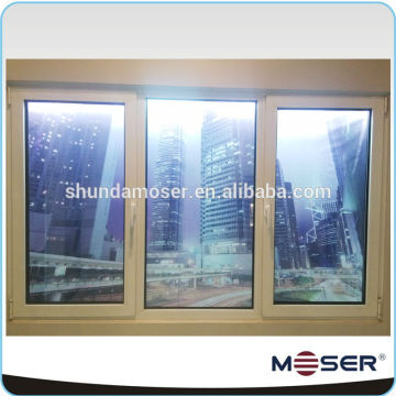 thermal break double opening middle fixed aluminum window