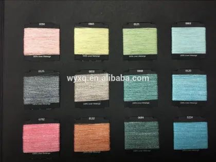 Linen Yarn Melange Yarn Knitting Yarn Mixed Color Yarn