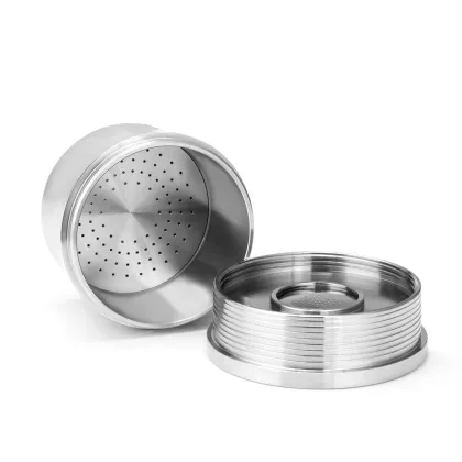 ICafilas for illy B Coffee Machine Refillable Filters Stainless Steel Reusable Metal Capsule & Tamper Spoon