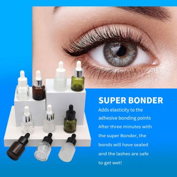 Super Bonder Eyelash Extension Adhesive - Speed Up Application, 15 ML, 30% Retention, Waterproof, Oil Resistant