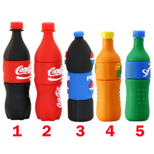 Customized PVC Bottle Shape USB Flash Drive