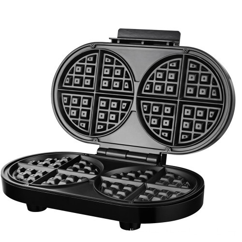 Wholesale Custom Electric Non-Stick Cast Iron Belgium 10-Heart Shape Big Double Belgian Waffle Maker