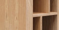 Elory moderno armadio verticale in legno di cenere