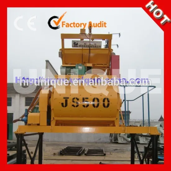 Twin Shaft Electric Concrete Mixer With Pump