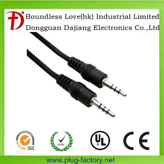 2.5MM trs male to male 4pole cables for headphone