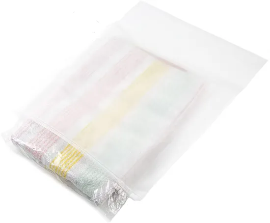 Custom Logo Frosted Plastic Zipper Bag for Clothing Packing
