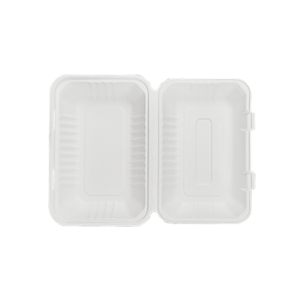 9 &#39;&#39;*6 &#39;*3&#39;&#39;Clamshell bagasse bookse biodeable