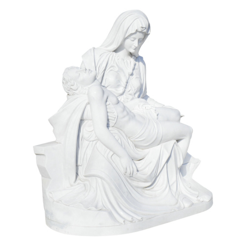 聖母マリアとイエスの大理石の彫刻