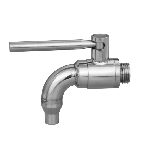 1.4408 ball valve drain tap valve with elbow tube