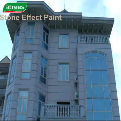 3TREES Natural Stone Texture Effect Exterior Wall Spray Stone Paint(free sample)