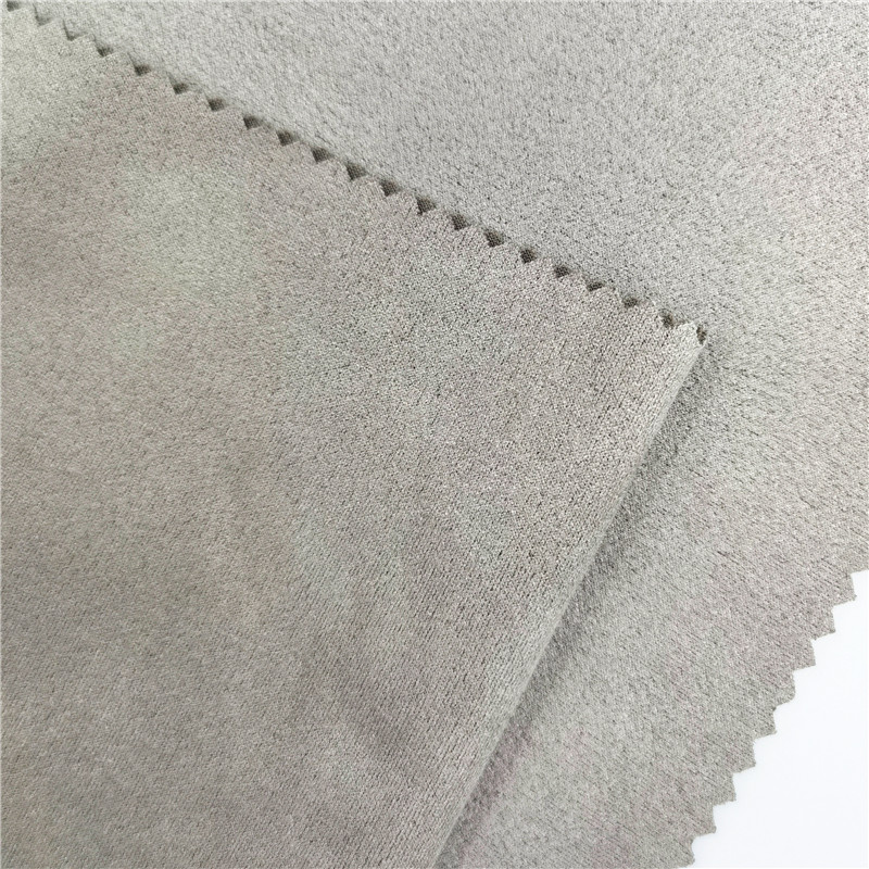 Brushed Knitting Suede Fleece Fabric