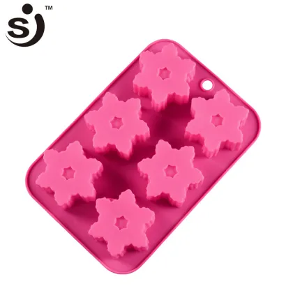 China Factory Cheap Price Snow Flower Snowflake Design Cake Baking Hot Cake Mold
