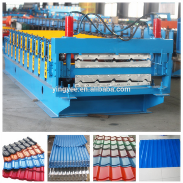 Full Automatic Standard Color glazed tile roof steel roll forming machine Short delivery time