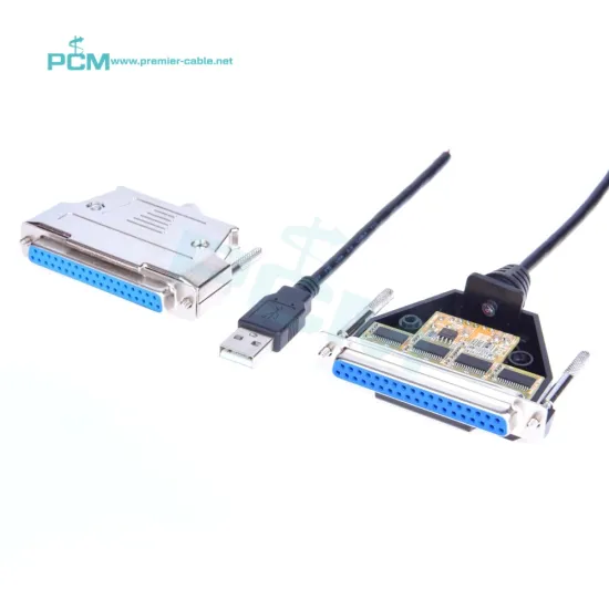USB to DB37 PCI Express Card Serial Communication Cable with 4 RS232 IC Chips