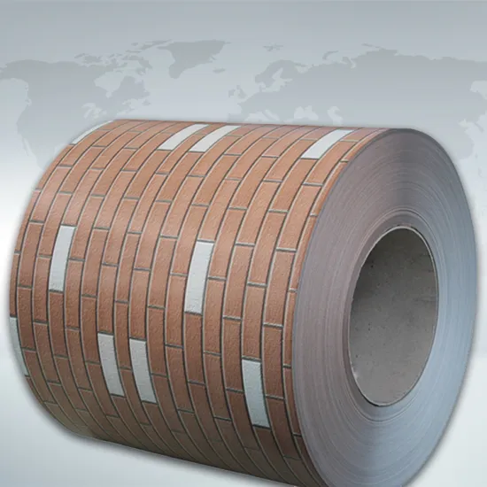 Brick finish steel coil