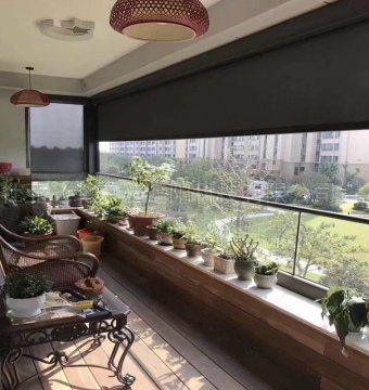 Rèm con lăn kỹ thuật số được kiểm soát WiFi thông minh cho cửa sổ khách sạn và văn phòng