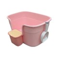 Caixa de areia para gatos moderna, armário oculto, móveis para banheiro, estilo interior, fácil limpeza, armazenamento