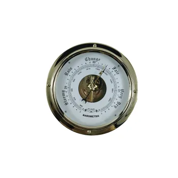 IMPA 370246-370247: Comprehensive Brass Marine Aneroid Barometer for Boats - 180mm