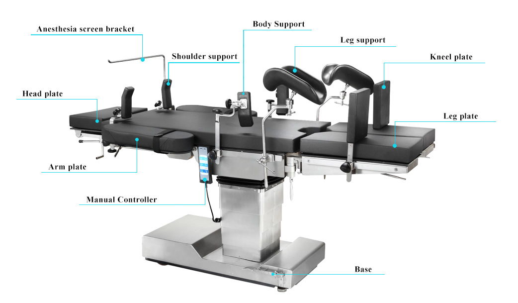 Hospital and clinics electric ophthalmology operating table