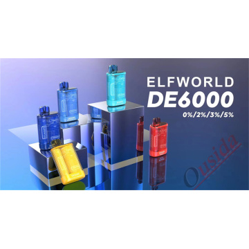 Customized Disposable Vape ElfWorld DE6000 Puff Bar
