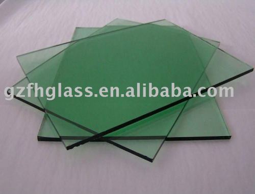 5mm green tinted float sheet glass in good quality