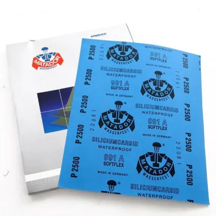MATADOR Quality 9x11 Silicon Carbide Wet/Dry Latex Waterproof Abrasive Sandpaper Sheet