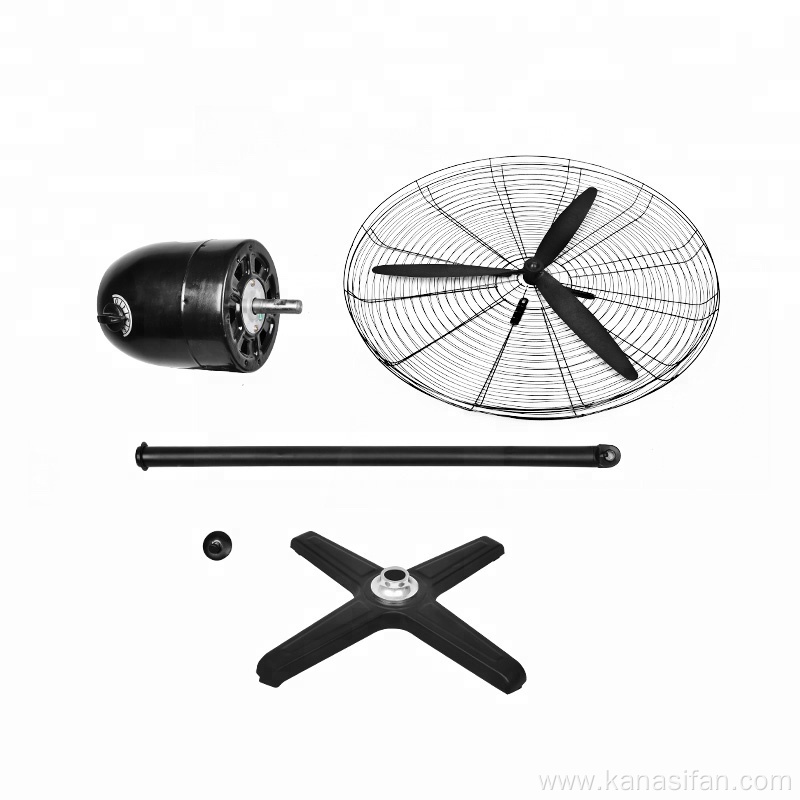 OEM Industrial Stand Fan With Plastic Blade