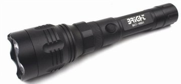 High Quality Outdoor Black Led Police Flashlight 18650 Battery Jw024181-q3