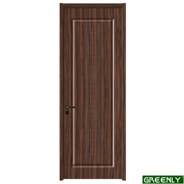 कांच के साथ आंतरिक लकड़ी पीवीसी दरवाजा