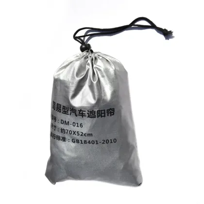 Wholesale 4pcs Double Layer Foldable Black Silver Car Window Curtains Sunshade