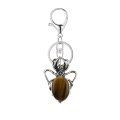 Yellow Tiger Eye Stone 13X18mm Cabs Antique Silver Alloy Spider Pendant Necklace 45cm Black Cord