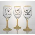 Glitter Glass Personalized Wine Glass Cover Design