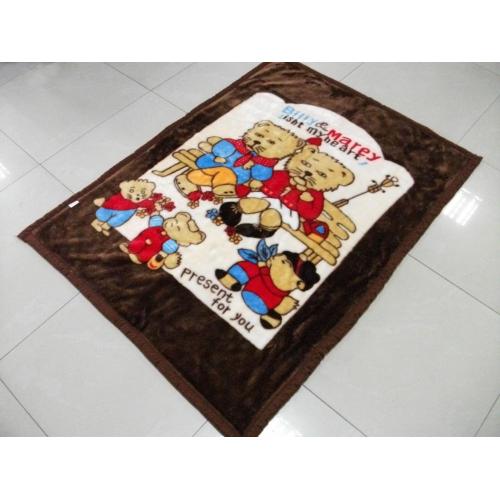 Hot selling polyester baby blanket