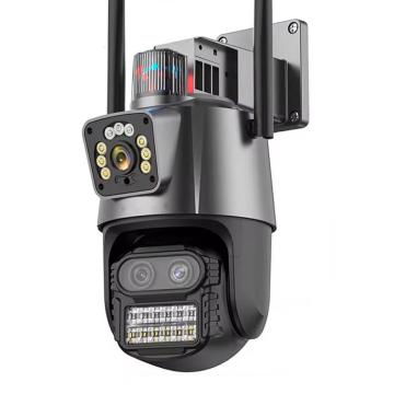 6MP Icsee Siren Alarm PTZ Wireless Camera