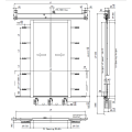 Ang pagbubukas ng Center ng Dalawang-Panel Landing Door Device