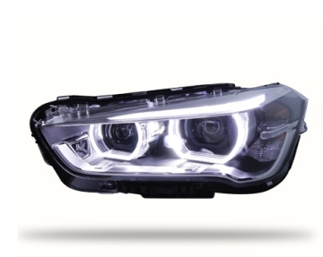 2016-2019 BMW X1 F48 F49 Scheinwerfer Montage LED-Modifikation Kit mit Angel Eyes und DRL