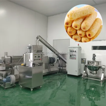 Mingben Machinery Core Filled Pillow Snacks Production Line Food Extruder