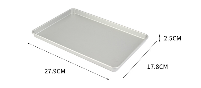 11”aluminium alloy rectangular shallow baking pan03