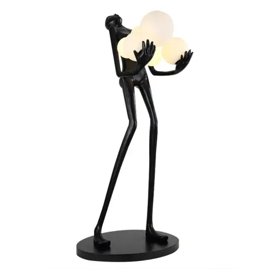 Modern Resin Figurine Sculptor Lamp: Enhancing Show Rooms, Living Rooms & Art Centers