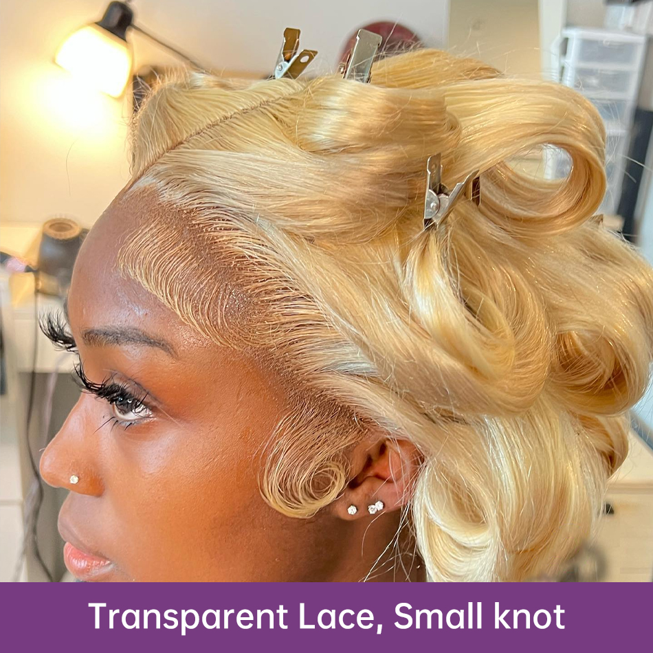 13x4 13X6 Transparent 613 Lace Flantial Wig Honey