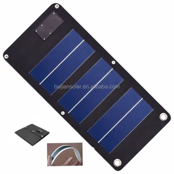 Foldable Solar Mobile Phone Charger with Amorphous Panel